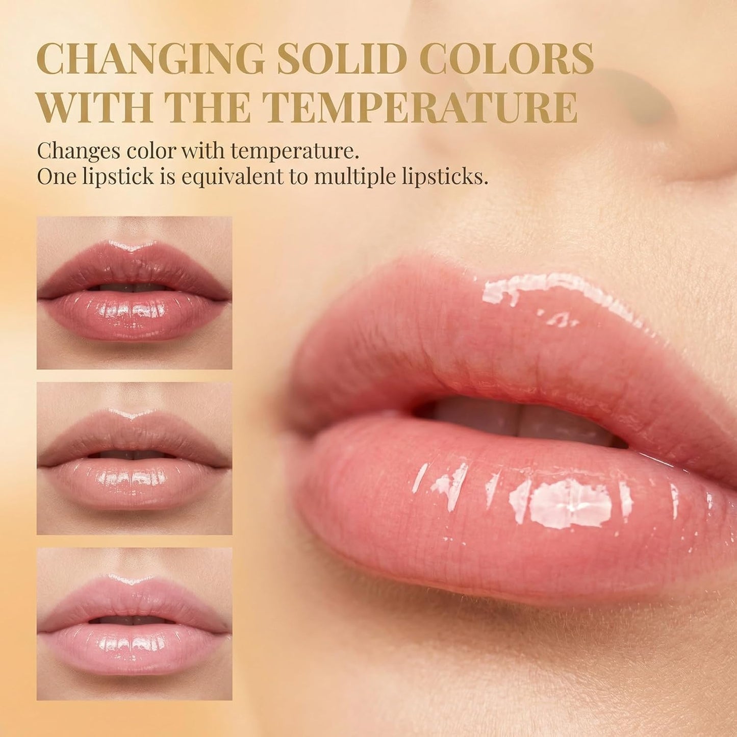 pH Adjusting Lipstick - Color-Changing Lip Gloss for Mature Women | Long-Lasting, Transferproof, Moisturizing (1 Pc)