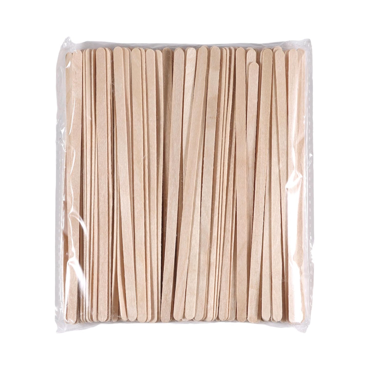 300/600/1200 Pieces Disposable Wood Stick Beauty Spatulas Log Hair Removal Wax Coating and Eyebrow Trimming Wooden Stick (1200pcs)