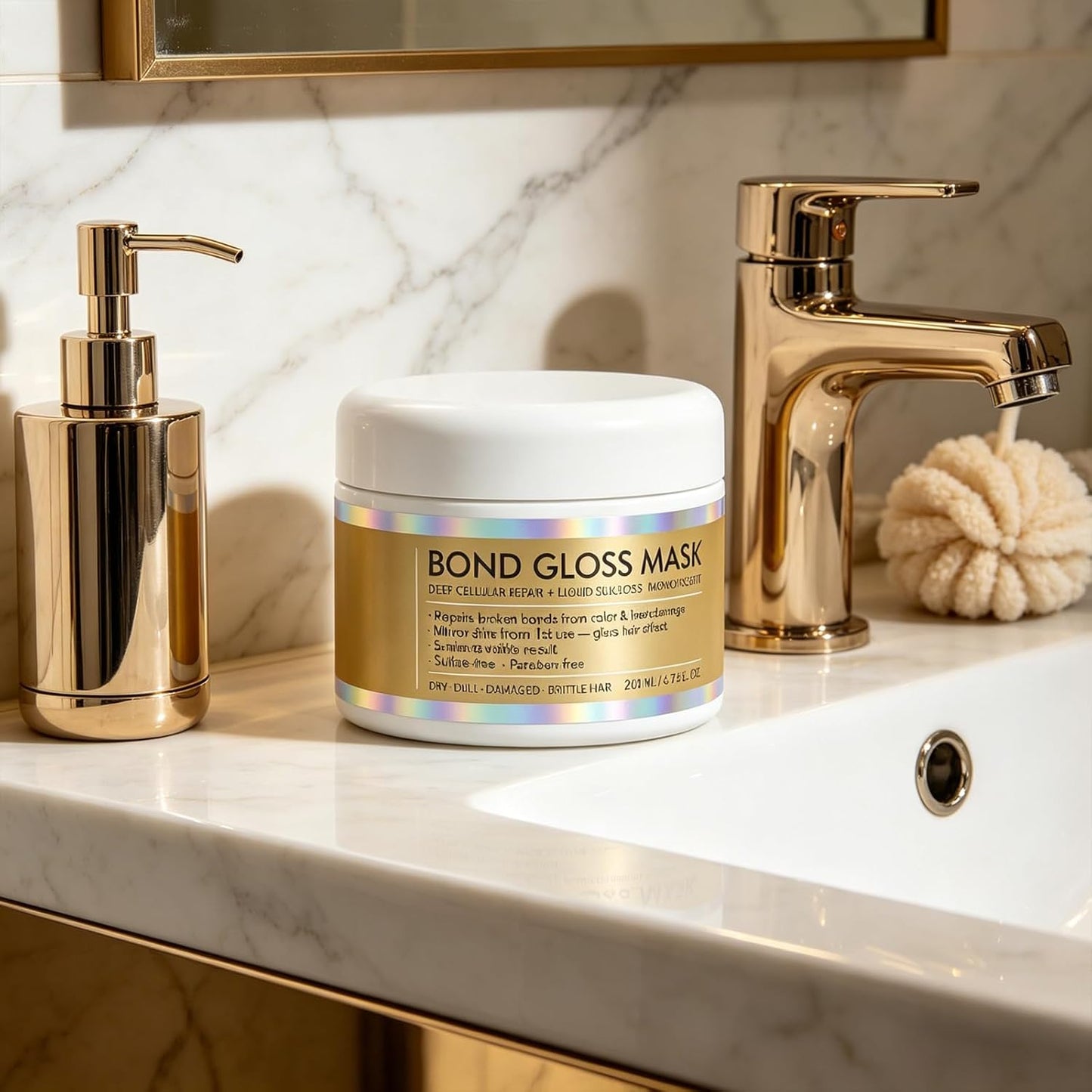 Bond Gloss Mask - Deep Repair Hair Treatment for Stronger, Smoother & Shinier Hair | 1 Piece