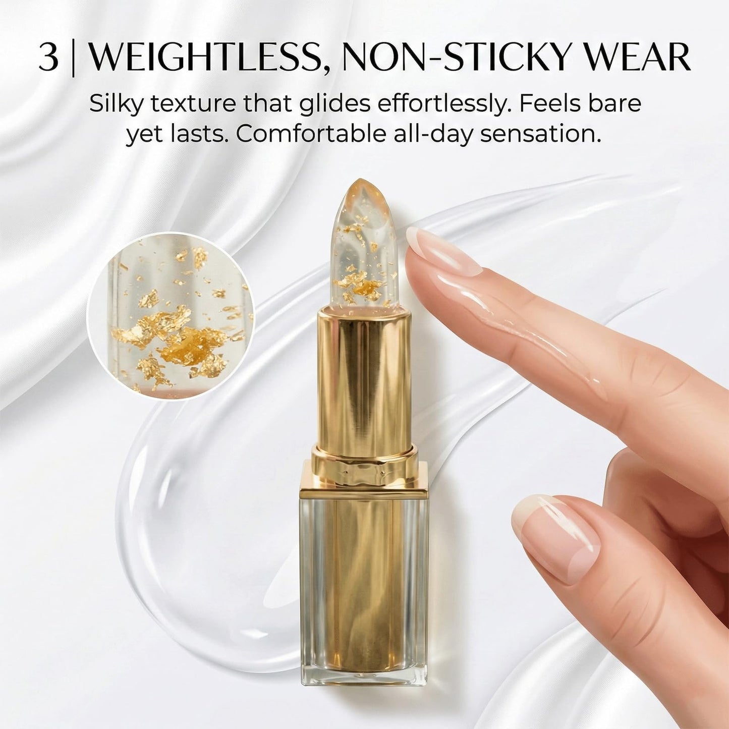 ETUIH Areliaa Lipstick，areliaa signature lipstick，Clear That Changes Color with Ph, Deep Nourishment, Keeping Makeup (2PCS)
