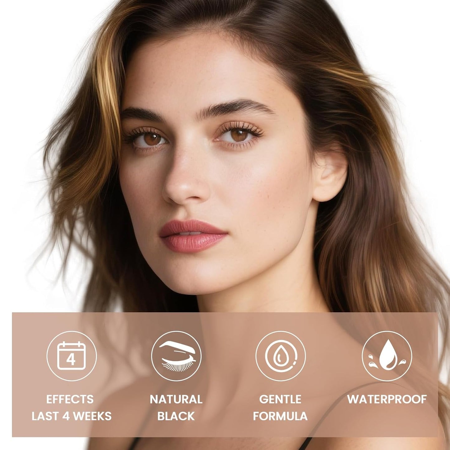 Libeauty Eyelash Color Kit - Instant Black Hair Dye with Reusable Eye Patches | DIY At Home or Salon