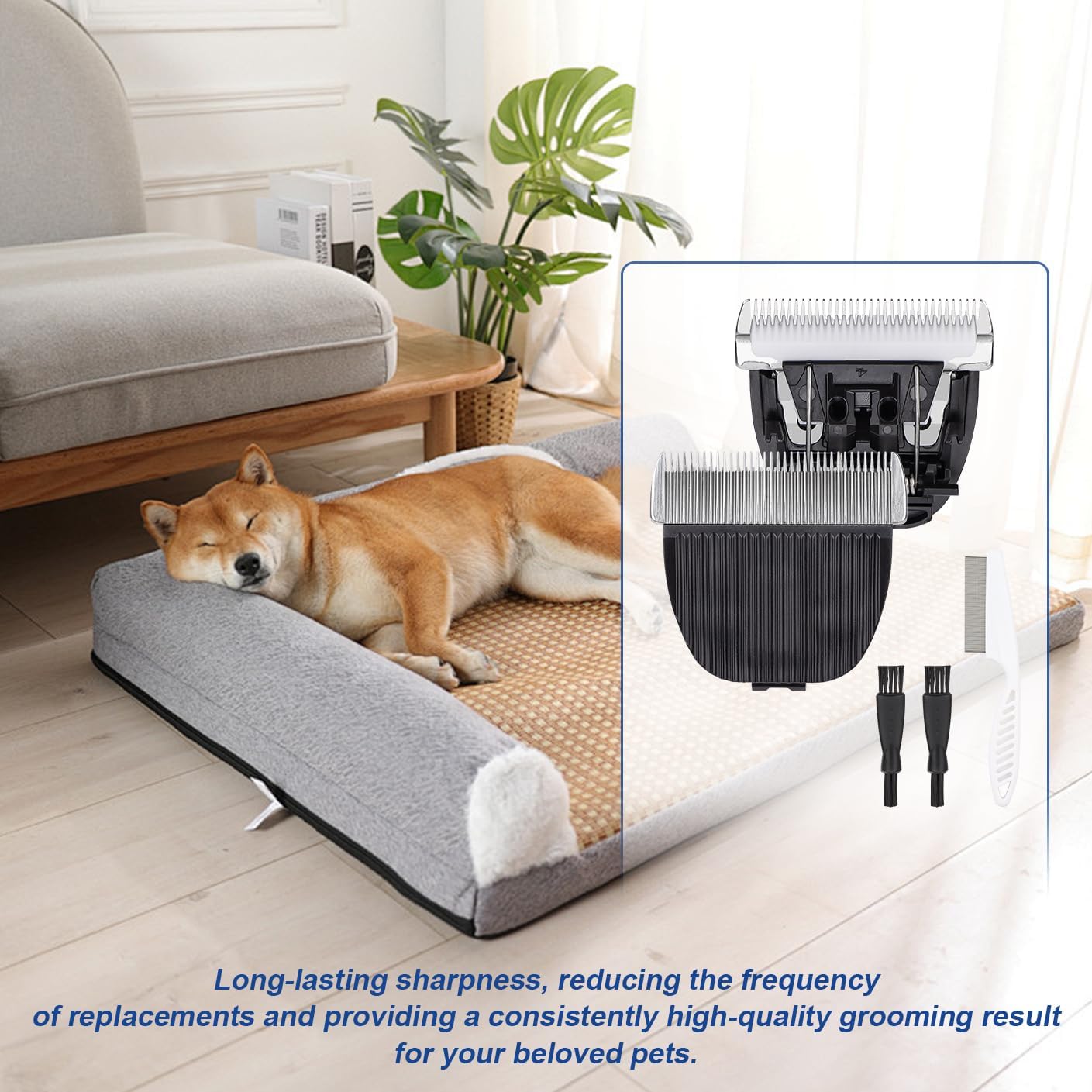 Dog Grooming Replacement Blades - Low Noise Clipper Blades for ONEISALL Dog Clippers | Pet Grooming Accessories
