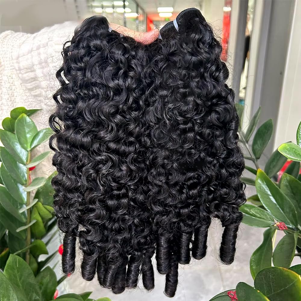 Burmese Curly Hair Bundles - 100% Unprocessed Raw 15A Kinky Curly Weave | 18-20-22 Inch, Natural Color