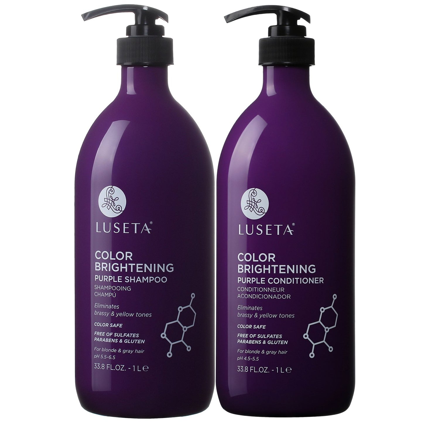 Bond Repair Shampoo & Conditioner Set for Chemically Damaged Hair - Deep Moisture & Shine | 2x16.9 oz