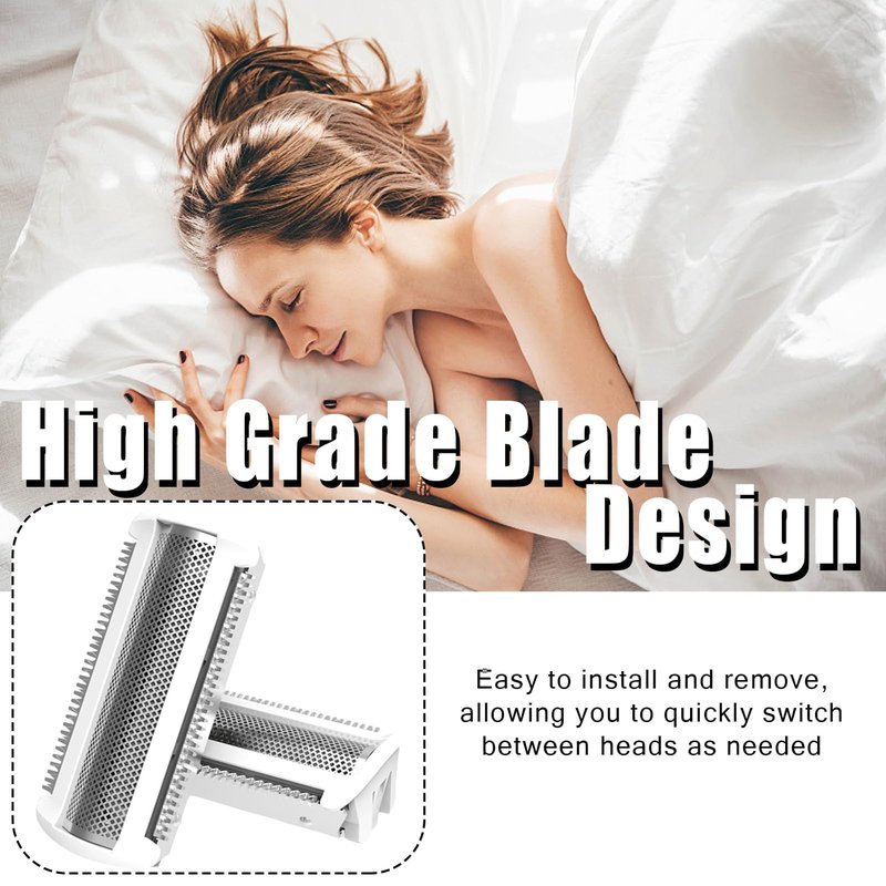 Replacement Shaver Head Foil Blade, Stainless Steel Electric Razor Replacement Head for Women, Compatible with BRL140 BRL146 Models, Wet Dry Trimmer Head for Face and Body Hair Removal
