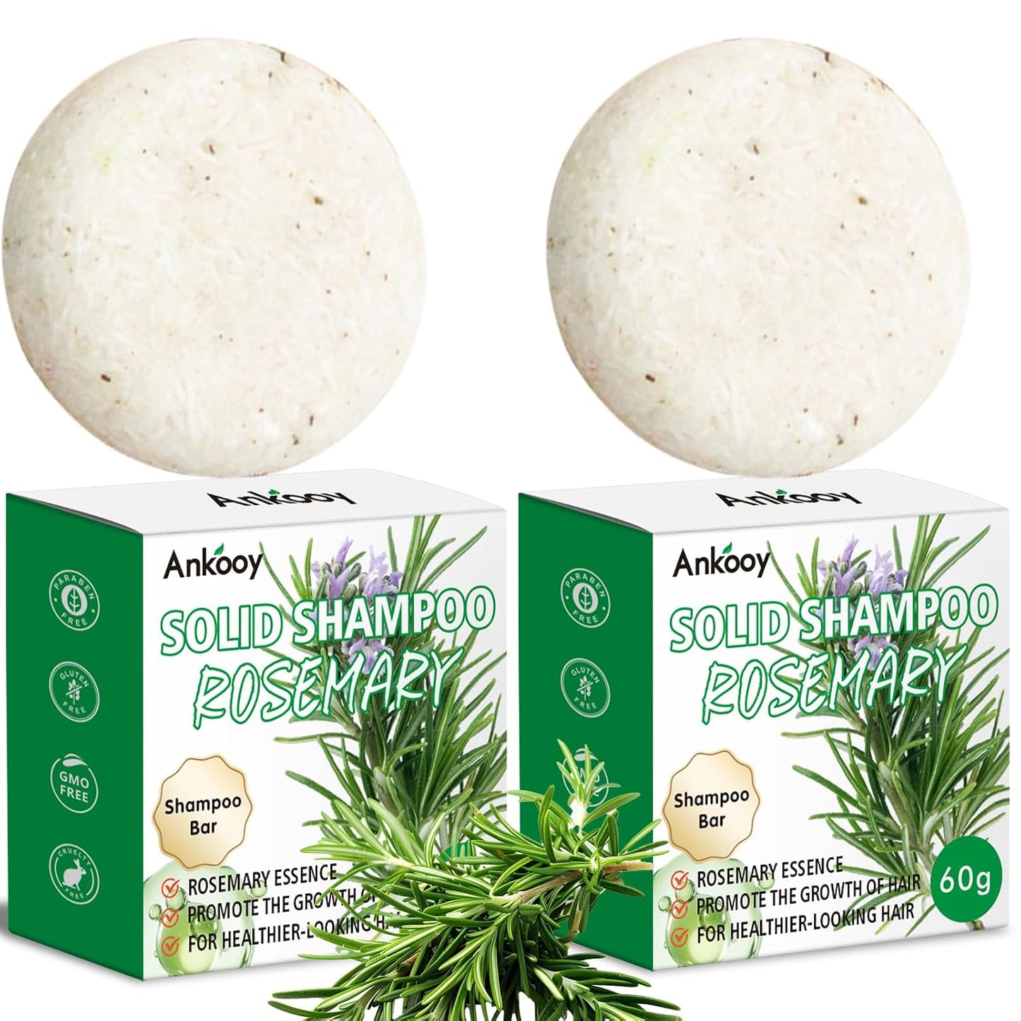 Rosemary Oil Shampoo and Conditioner Set | Hair Growth, Thickening & Volumizing - 2 Pack