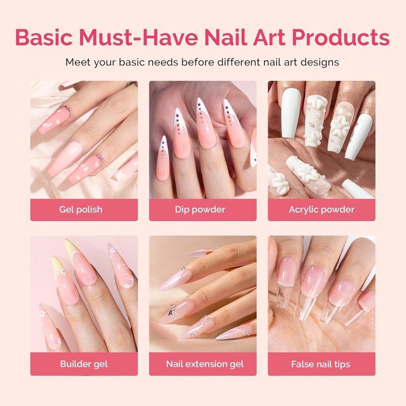 Nail Glue Primer & Dehydrator Set - Long Lasting Shine for Nail Art | 3 Pcs, 15ml Clear