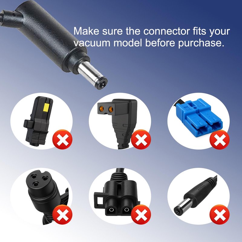 26.1V Charger for Dyson V6 V7 V8 and Car+Boat Cordless Vacuum Cleaner, Power Adapter with 5.9FT Cord for Dyson DC58 DC59 DC61 DC62 SV03 SV04 SV05 SV06 SV07 SV09 SV10