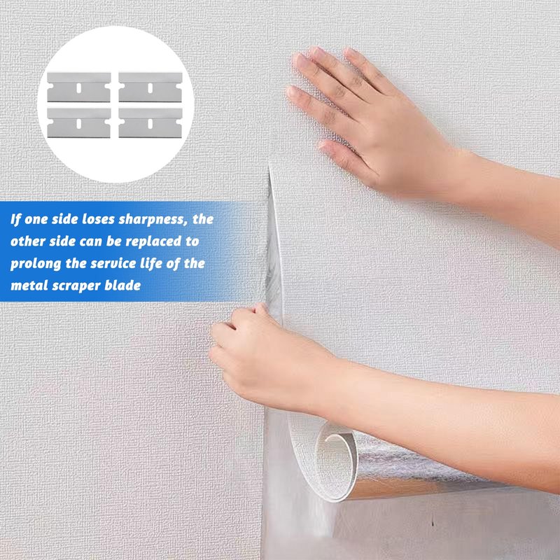 100 Pcs Single Edge Razor Blades, Scraper Blades for Razor Scraper, Utility Knife