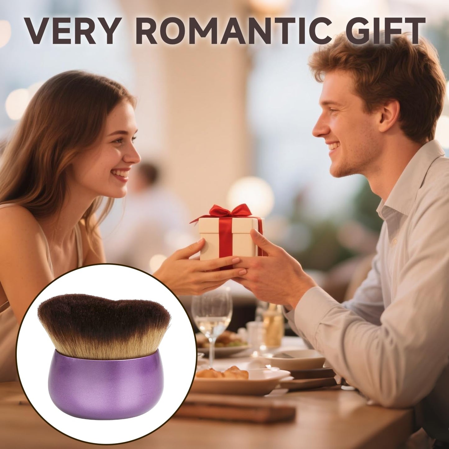 Extra Large Body Makeup Brush - Blend & Blur Self Tanner & Bronzer Applicator | Purple Gift Box