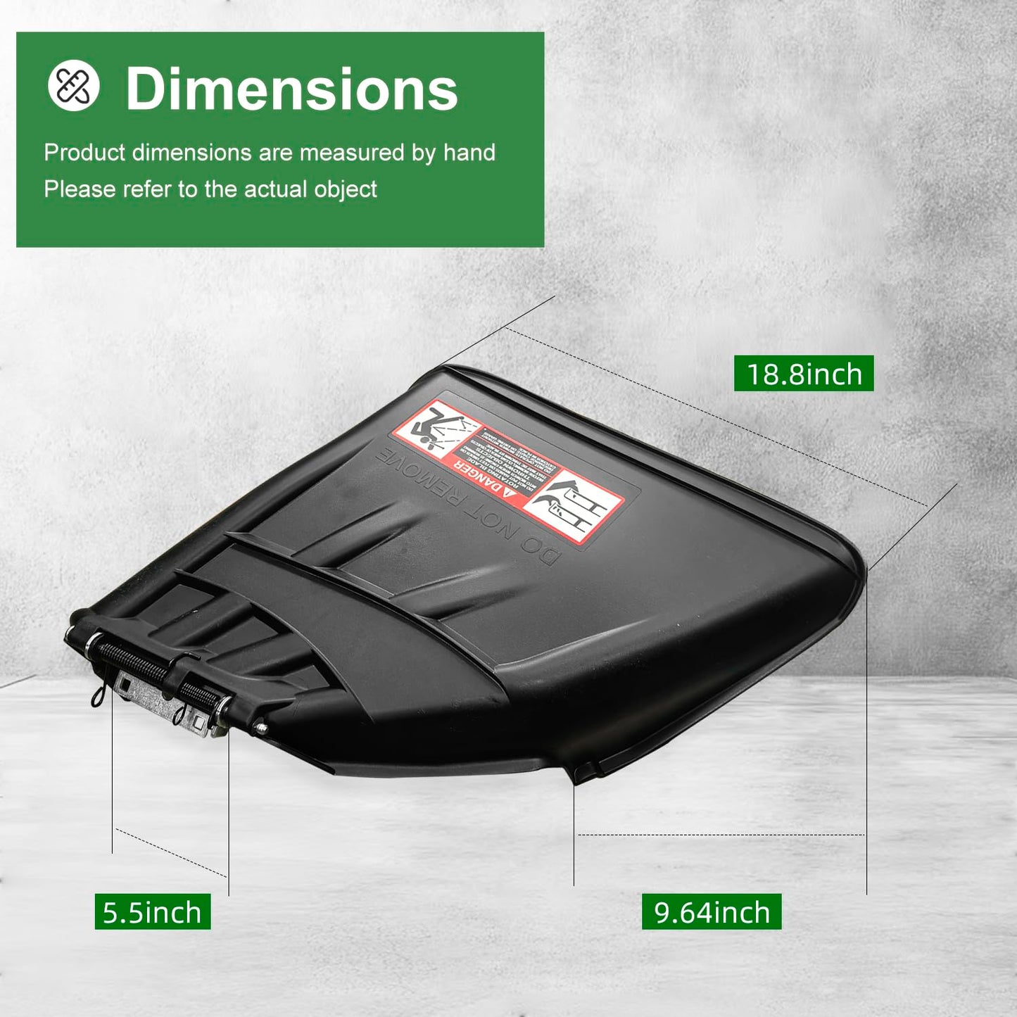 deawater Lawn Tractor Discharge Chute Kit AUC11996, Compatible with Jo-hn D-eere E100 E110 E120 E140 E150 E160 E170 D100 D105 D110 D120 LA155 Z225 Z245, 42-48 inch