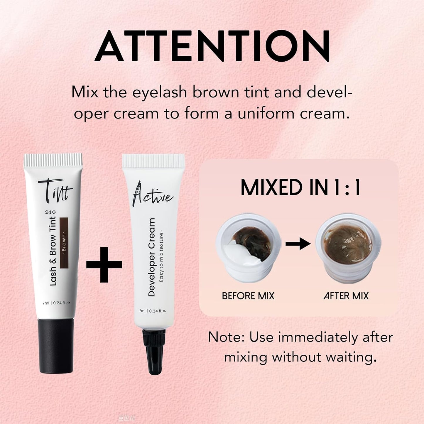 Brown Lash Color Kit - Professional Long-Lasting Brow & Lash Dye for Natural Effects | Easy to Use at Home or Salon