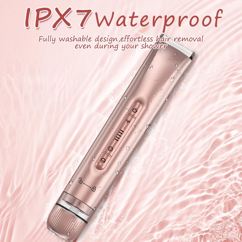 Bikini Trimmer for Women, Painless Dual Head Shaver for Sensitive Skin