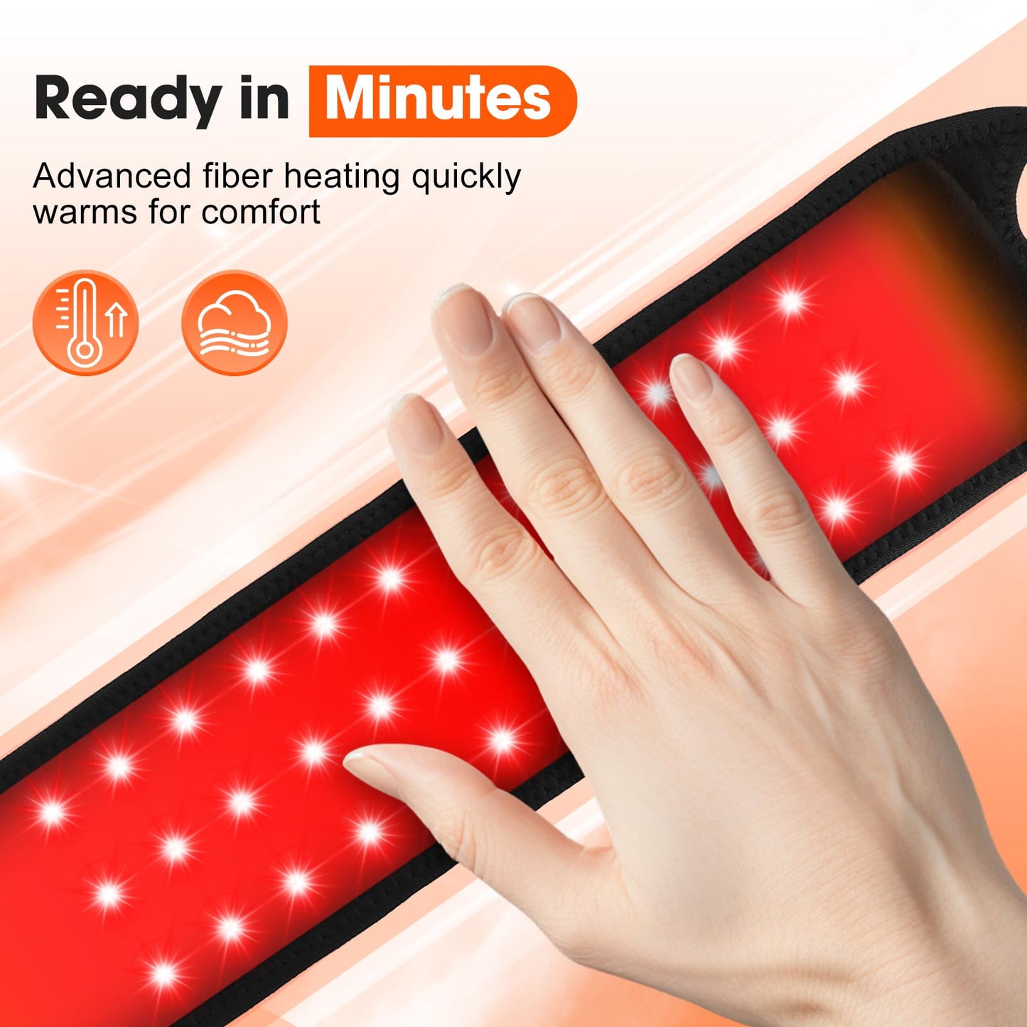 Cordless Wrist Hand Heating Pad Massage for Carpal Tunnel with Red Light, Hand Arthritis, Wrist Pain Relief, Heat Wrap Pad with 3000mAh Battery, Wrist Massager Vibration and Adjustable Heat Settings