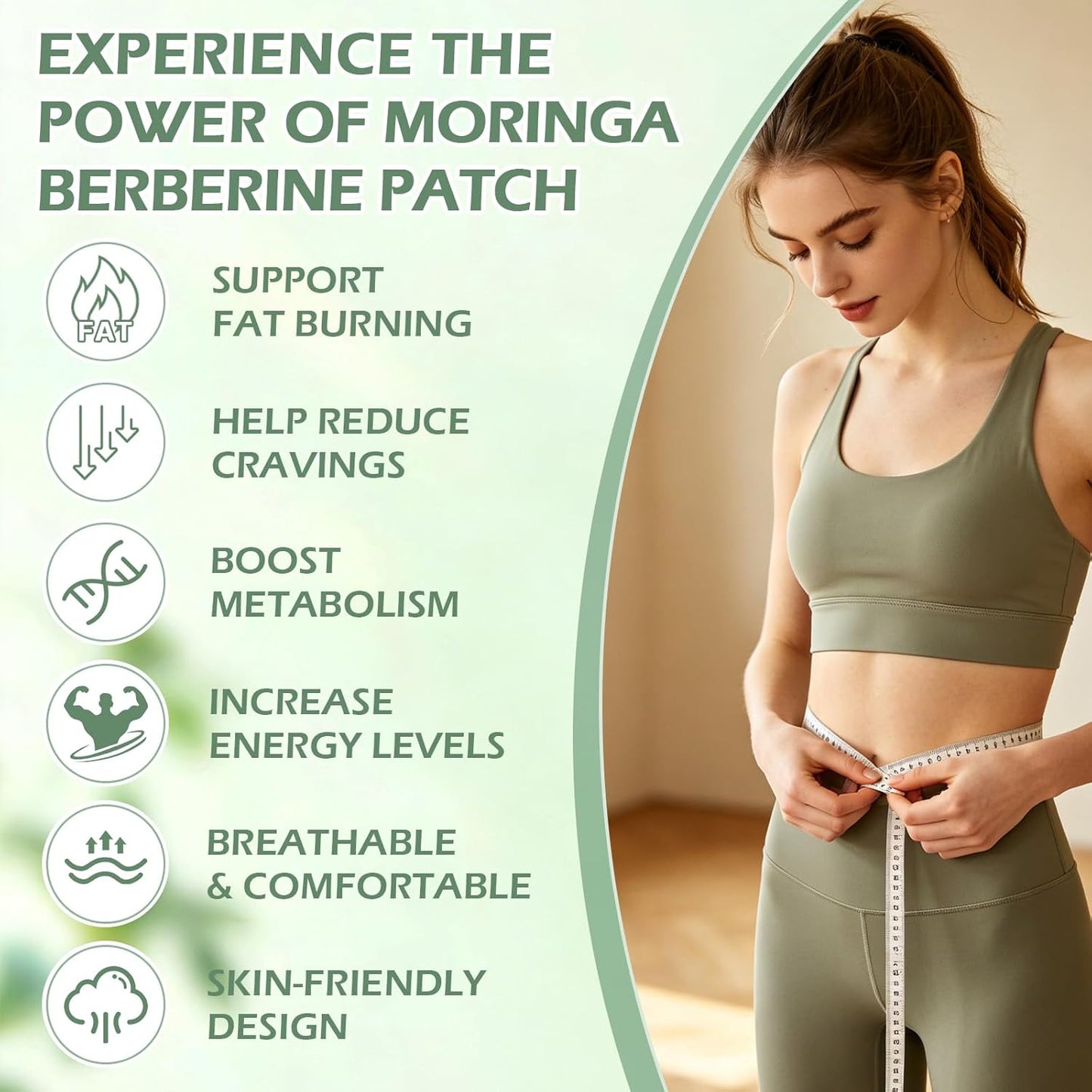 Berberine Patches - 10-in-1 Moringa Nano Microdart Skin Treatment for All Skin Types | Gentle & Non-Irritating