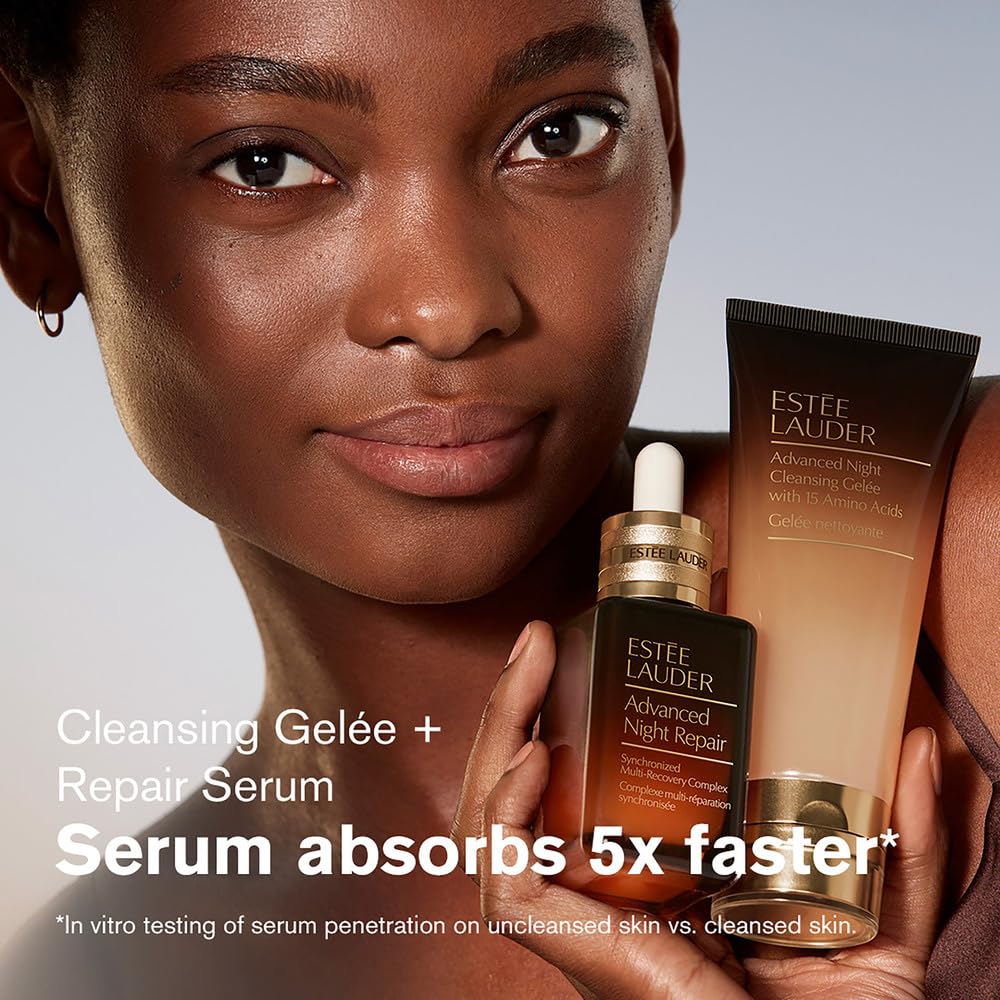 Estée Lauder Dream Skin In One Sleep Skincare Set - Repair, Moisturize & Strengthen | 4-Piece Set with Cleanser, Serum, Moisturizer & Treatment