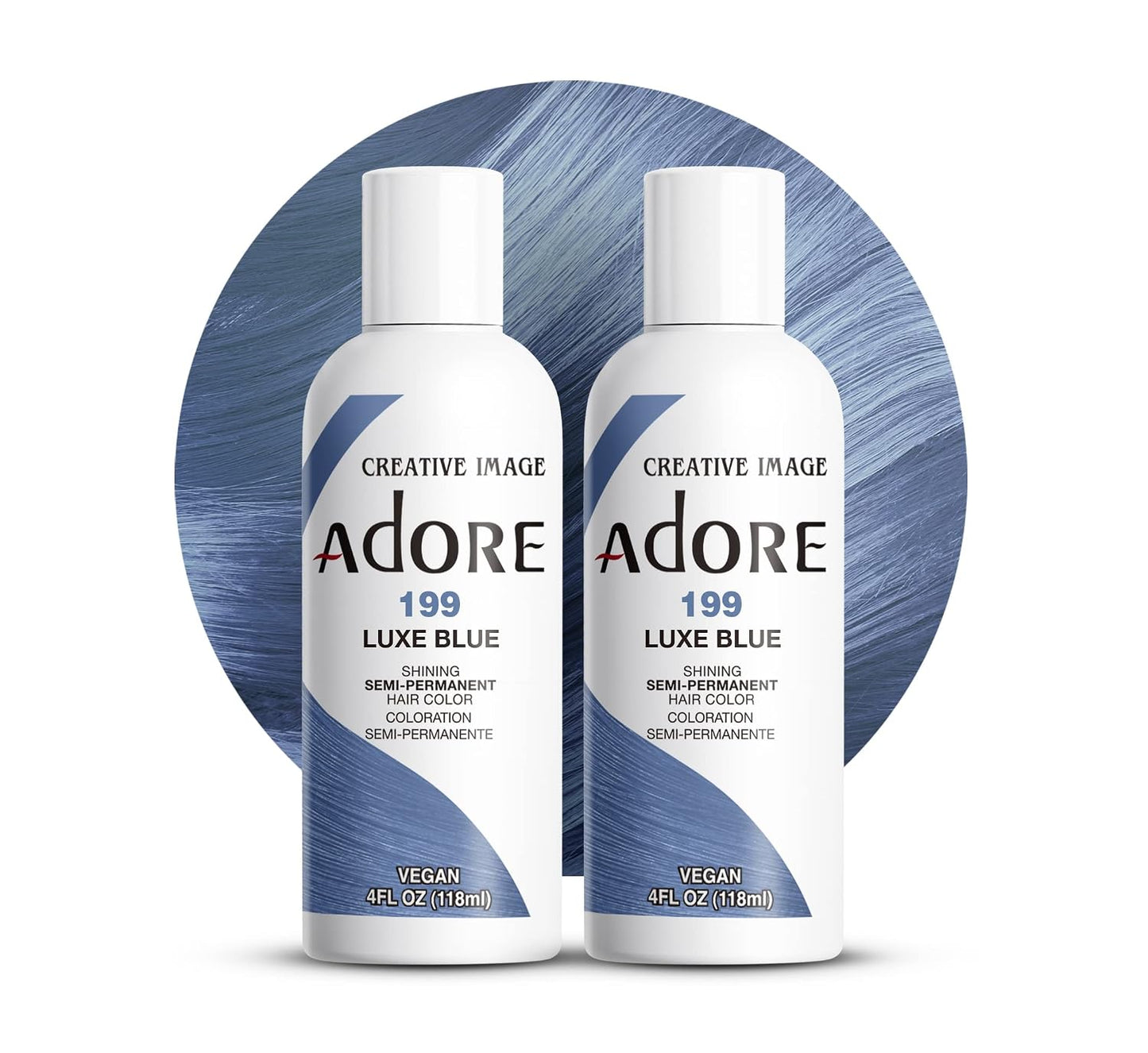 Adore Semi Permanent Hair Color - Mystic Grey | Vegan, Ammonia-Free Hair Dye | 4 Fl Oz