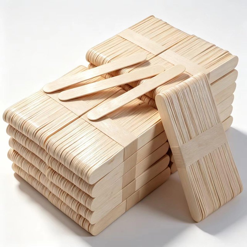 1200 Pcs Craft Sticks Ice Cream Sticks, Borogo 6" x 3/4" Sticks Natural Wood Popsicle Craft Sticks Treat Sticks Ice Pop Sticks for DIY Crafts
