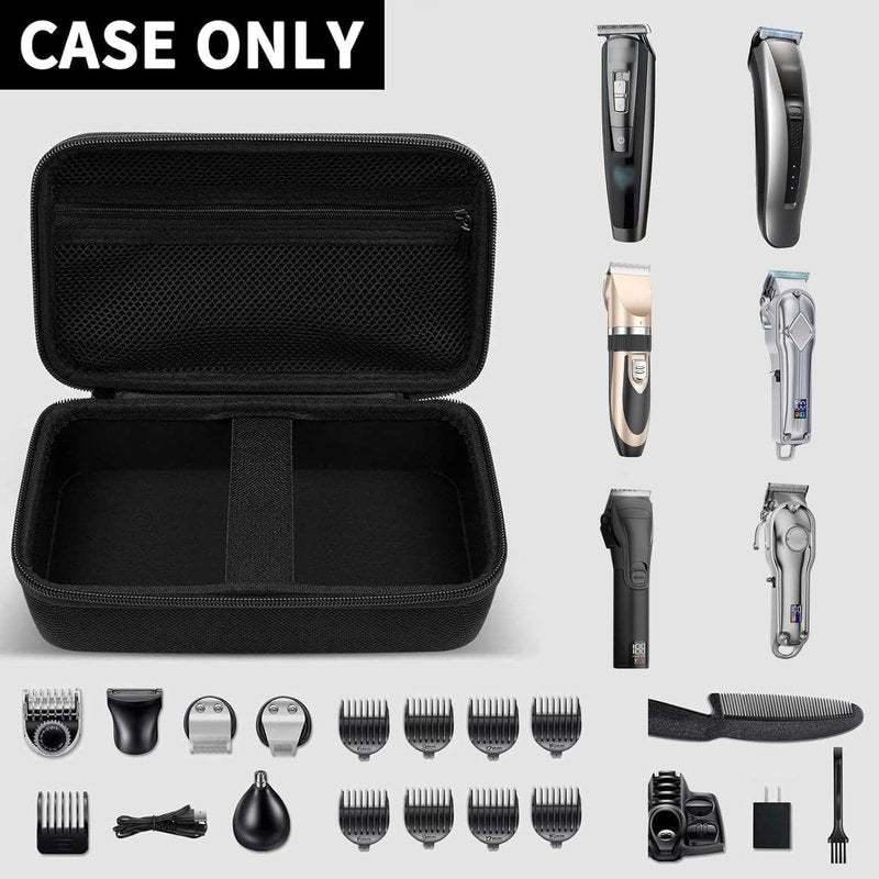 Comecase Hair Clipper Case for Hatteker, for Oneisall, for Andis Beard Trimmer Storage Organizer for Grooming Kit Accessories, Travel Carrying Case for Hair Cutting Kit Barber Tools (Box Only)