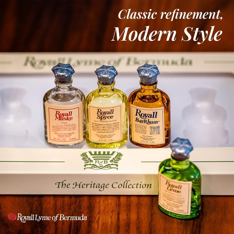 ROYALL LYME Bermuda Collection by Royall Fragrances 4 Piece Mini Variety Set men
