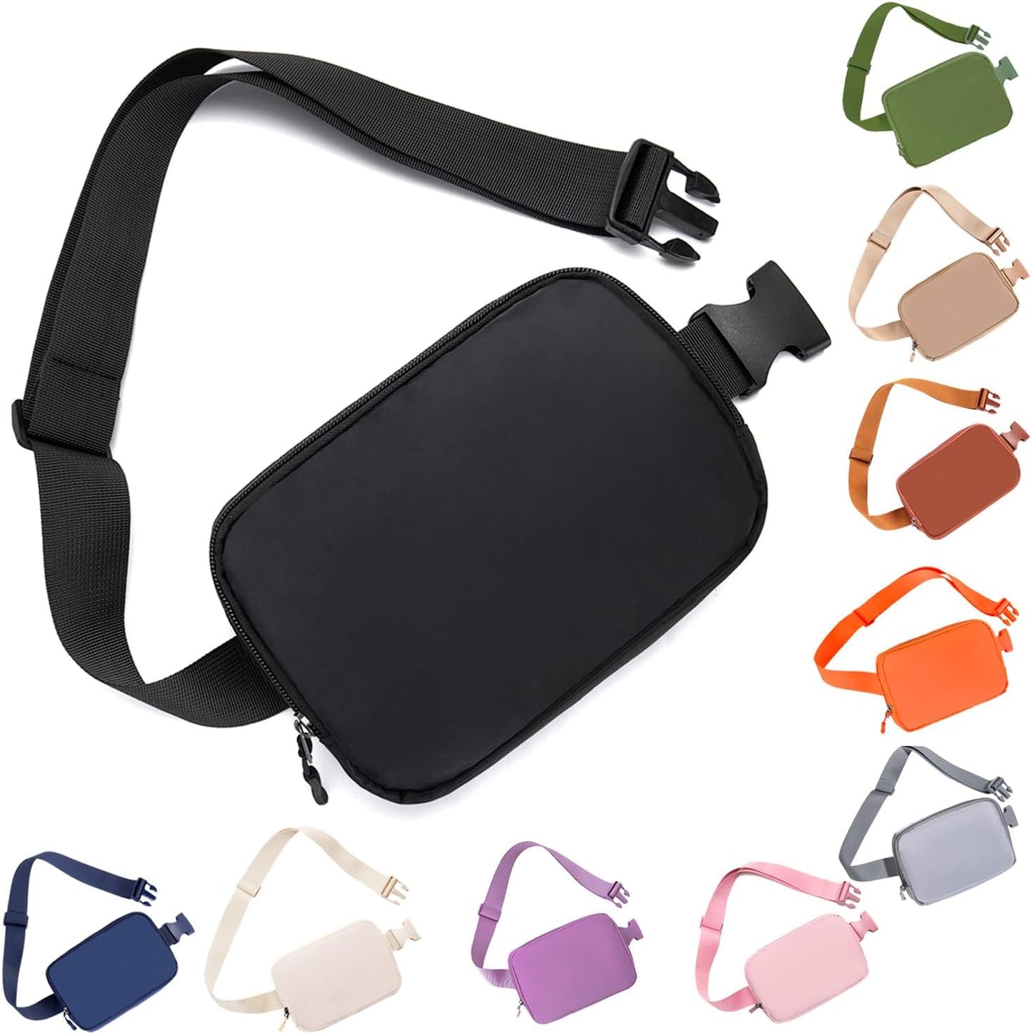 Fanny Pack Belt Bag for Women - Stylish Crossbody Design | Black Color
