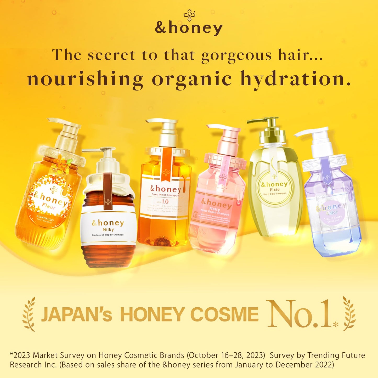 [Genuine Product] &honey Melty Moist Repair Shampoo & Conditioner Set 440mL+450g/14.87.fl.Oz+15.69Oz Sulfate-Free Moisturizing Hair Care Tame Frizz Waves