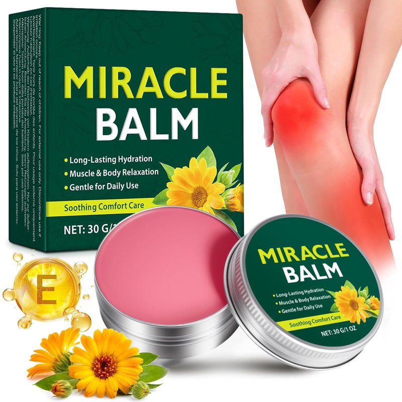 Miracle Balm for Swollen Legs - Soothing Joint & Muscle Comfort Cream with Calendula | All Skin Types