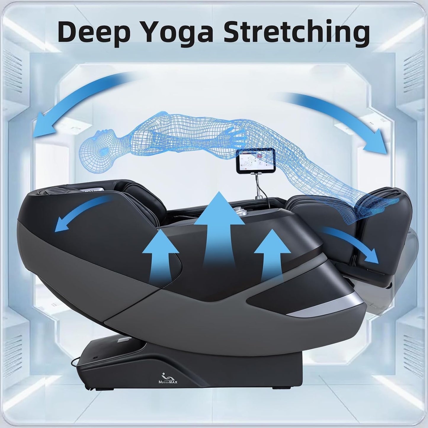 MassaMAX 4D Massage Chair - Full Body Recliner with OTA Cloud Tech, 27 Auto Modes | AI Voice Control, Zero Gravity, Heating