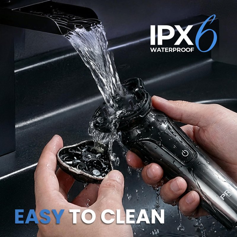 PRITECH Electric Razor for Men, Rechargeable Electric Shavers for Men Waterproof Wet & Dry Use Beard Trimmer Fast Charging USBC