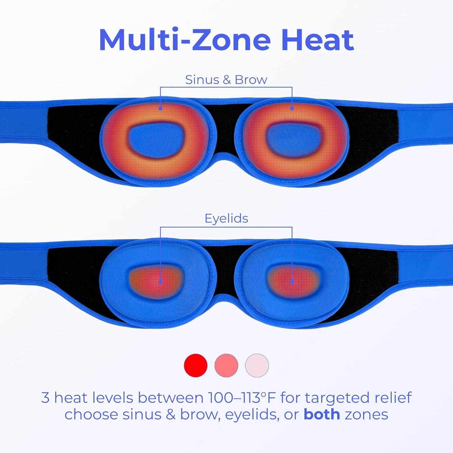 Rechargeable Heated Eye Mask - Cordless Warm Compress for Dry Eyes, MGD & Eye Strain | Optometrist Recommended
