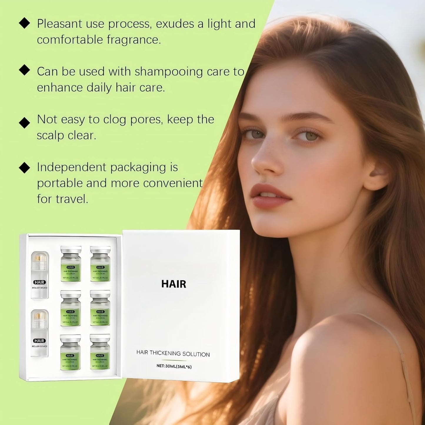 Hair Regrowth System - Advanced Ginseng & Peppermint Oil Formula for Fuller, Thicker Hair | Unisex