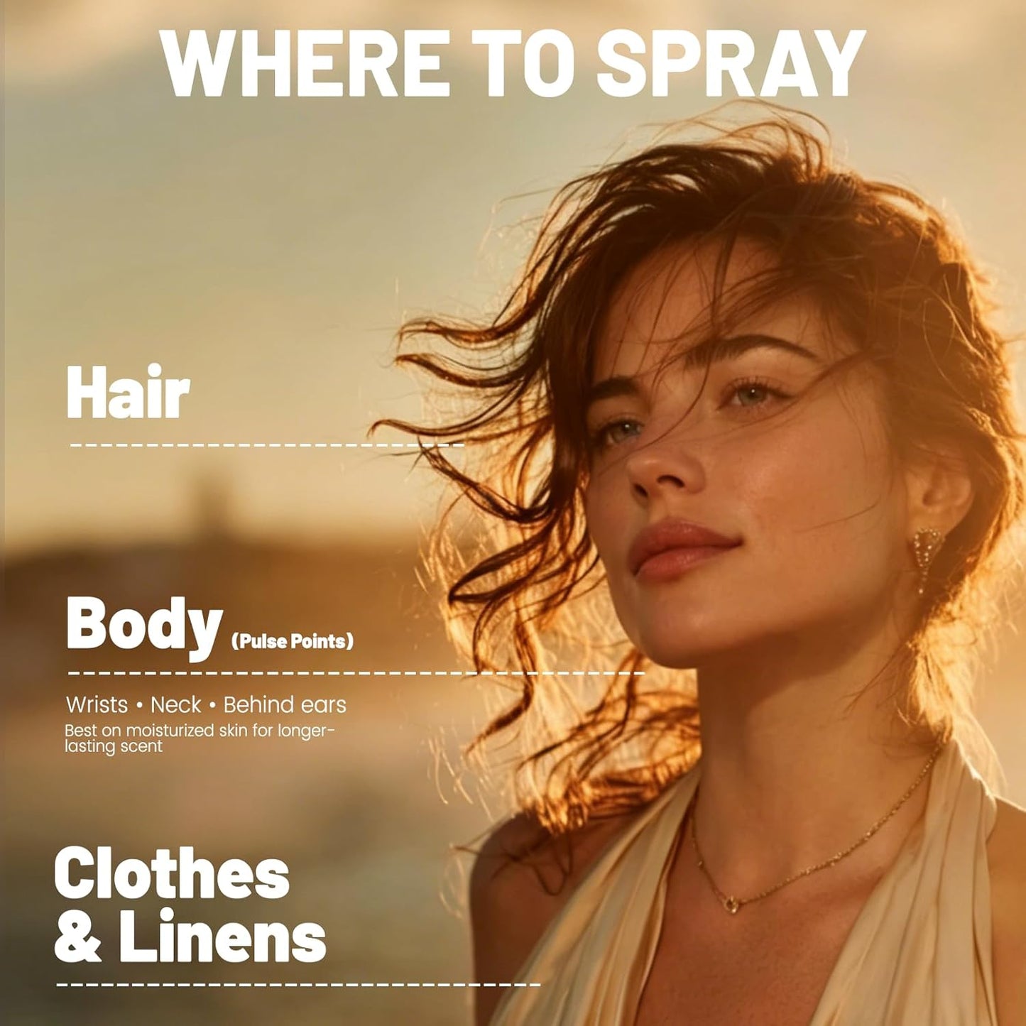 Coconut Vanilla Body & Hair Mist | Alcohol-Free Tropical Floral Spray | Lightweight Vegan Perfume - 3 oz