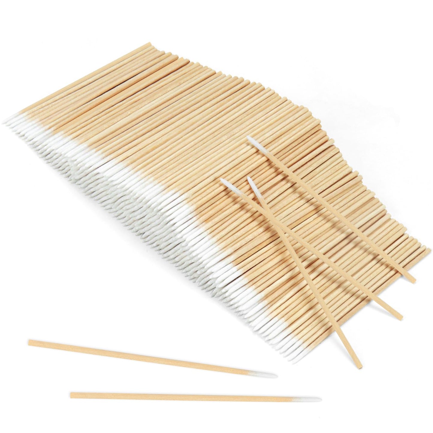 WYKOO 1600PCS Precision Microblading Cotton Swabs, 4 inch Pointed Cotton Swab, Disposable Cotton Sticks for Makeup, Cleaning Nail Polish, Eyebrow, Tattoo Permanent Supplies, Craft