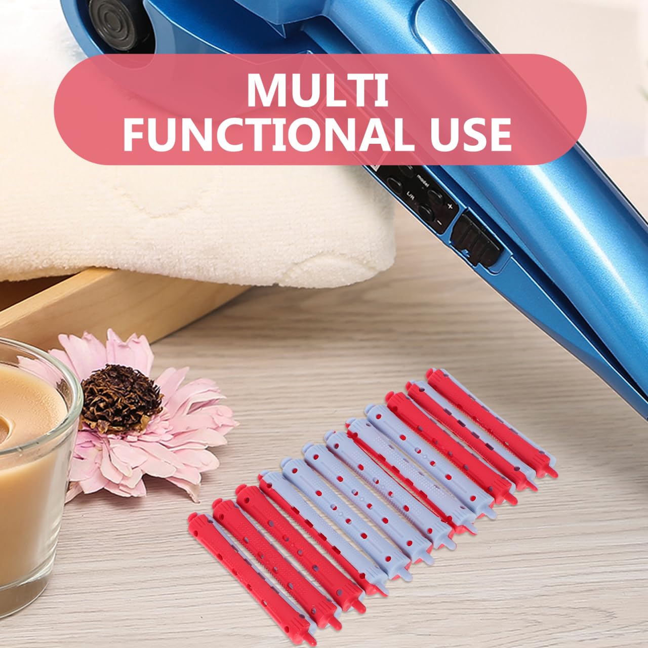 12Pcs Hair Perm Rods - Plastic Curling Rollers for Short & Long Hair | Salon & Home Use