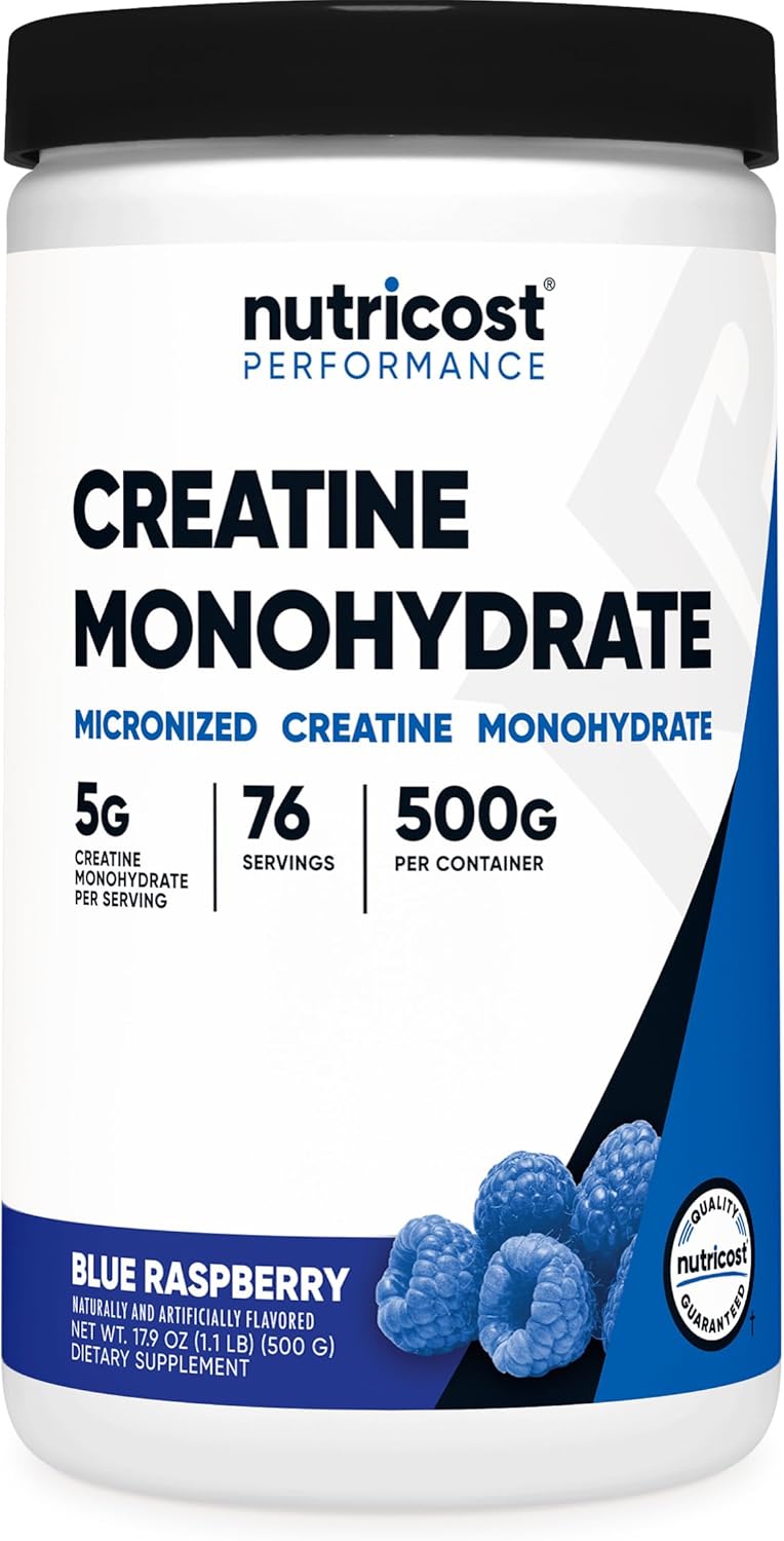 Creatine Monohydrate Micronized Powder - 5000mg Per Serving | 500g (17.9 Oz) - 100 Servings