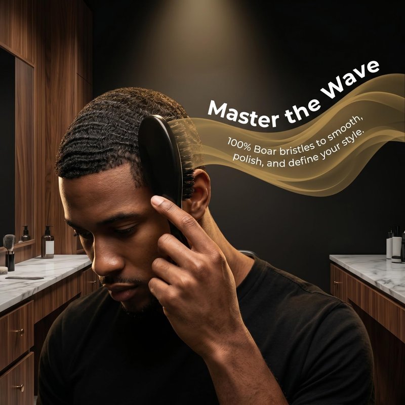 Beavorty Barber Kit 8pcs Men Beard Brush Hair Cutting Tool Soft Bristle Brush Neck Duster for Beard Maintenance Grooming