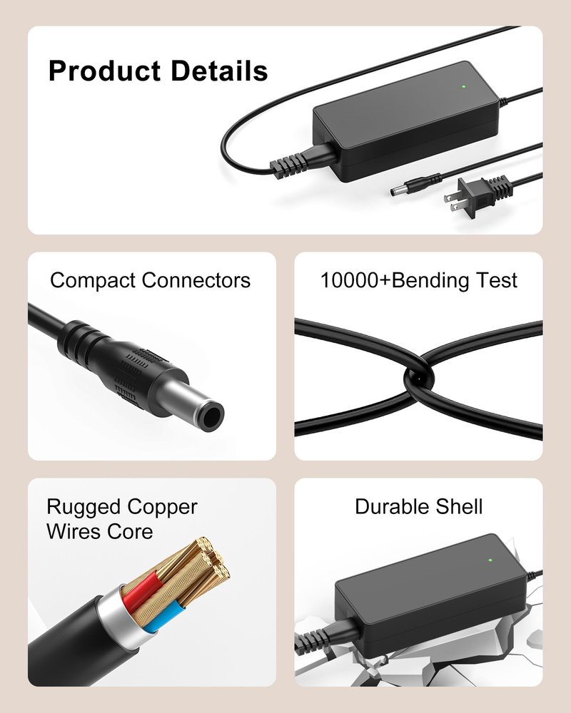 42V for Swagtron EB7 Charger for Swagtron Elite EB5 EB7 Plus EB5 Pro EB8 Ebike EB-12 EB-11 EB-10 EB-9 36V Electric E Bike Swagcycle SC-1 SC1 Swagger 2 3 Pro V1 SG-3 SG-6 SG3 SG6 Charger