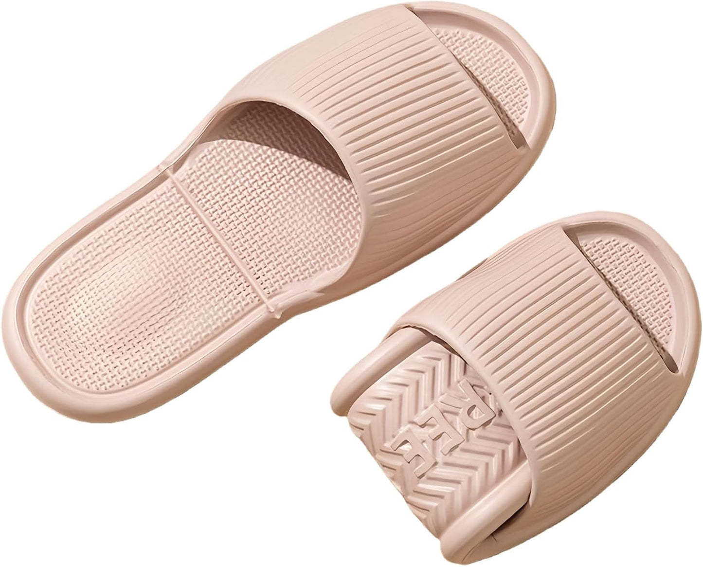 Foldable Slippers for Women & Men - Portable Non-Slip Travel Slides | Lightweight Open Toe Bathroom Shoes with Storage Bag