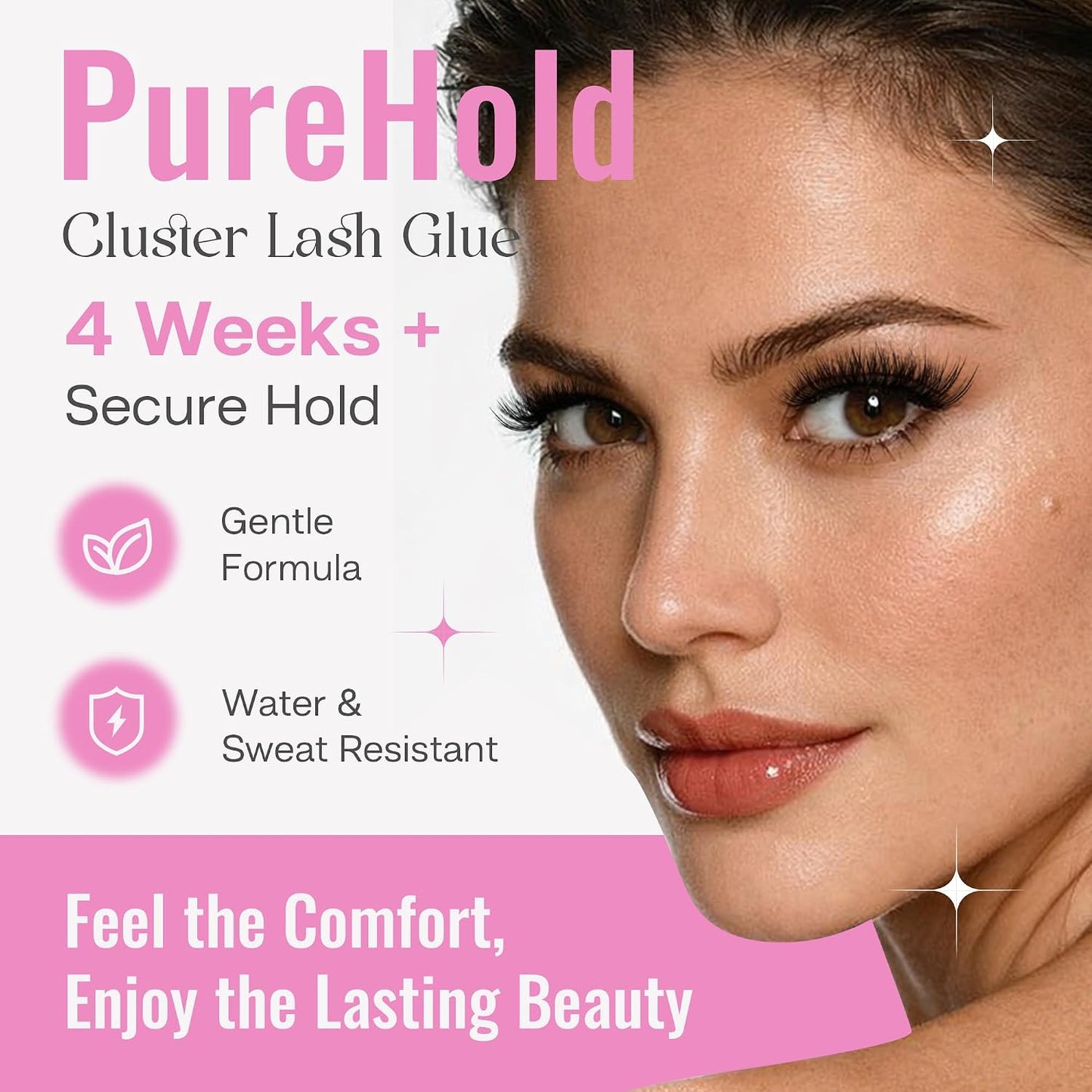 Lash Cluster Glue - Strong Hold Waterproof Adhesive for Eyelash Extensions | 5ml, Lasts 4+ Weeks