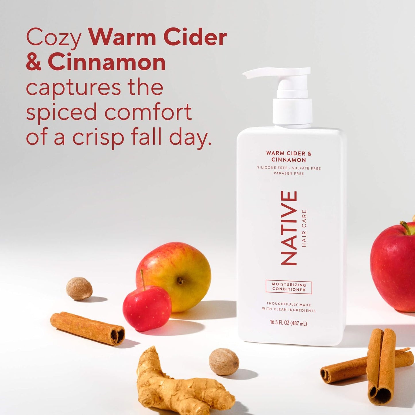Moisturizing Conditioner - Warm Cider & Cinnamon Scent | 16.5 fl Oz