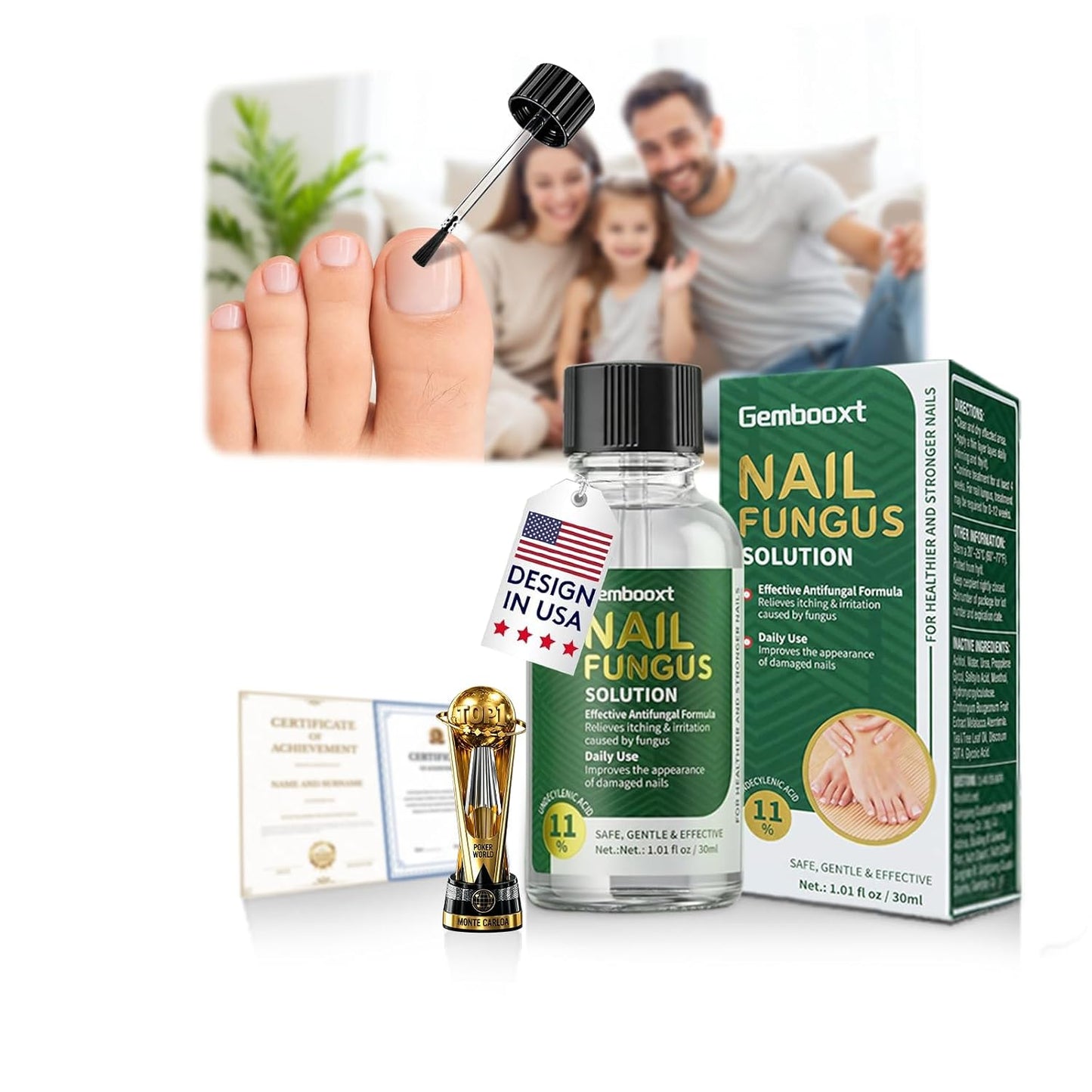 Toenail Fungus Treatment - Extra Strength Tea Tree Oil & Undecylenic Acid | Fast Relief Antifungal Drops for Foot & Toe Nails