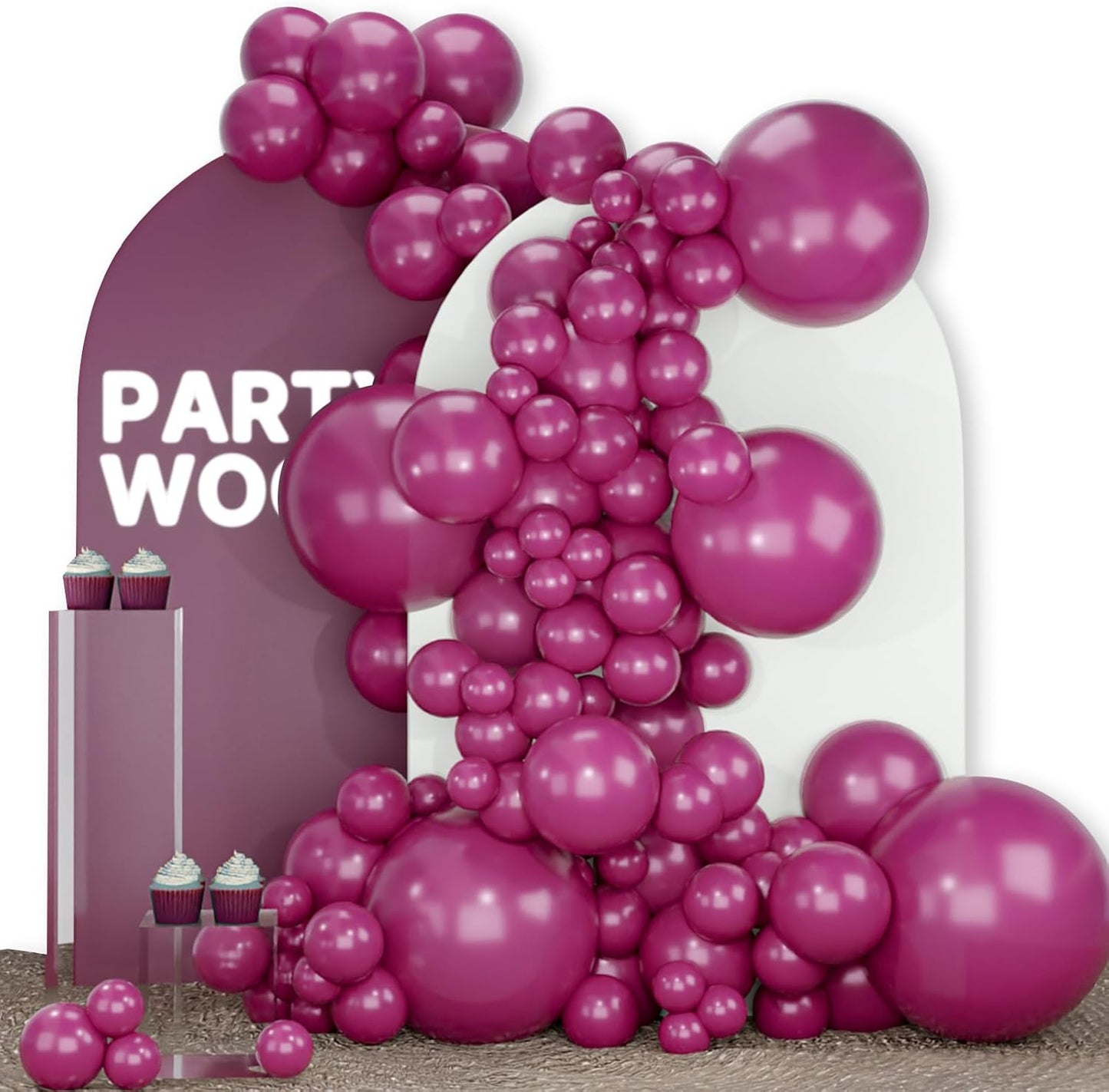 Black Balloon Arch Kit - 140 Pcs in 5-18 Inch Sizes for Baby Showers, Birthdays & Anniversaries | Elegant Black Decor
