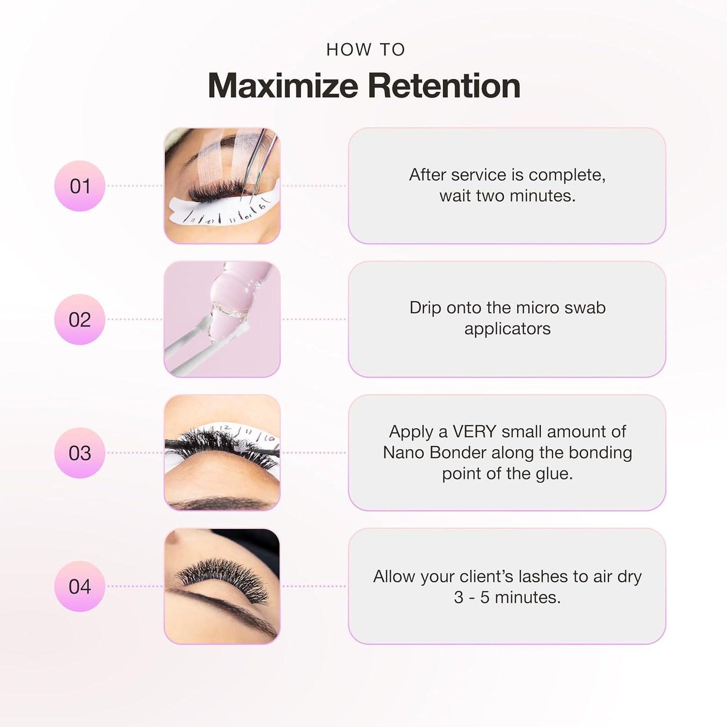 Curacoro Nano Lash Bonder - Eyelash Extension Glue Accelerator, Water & Oil Proof Sealant | 15ml for Longer Retention