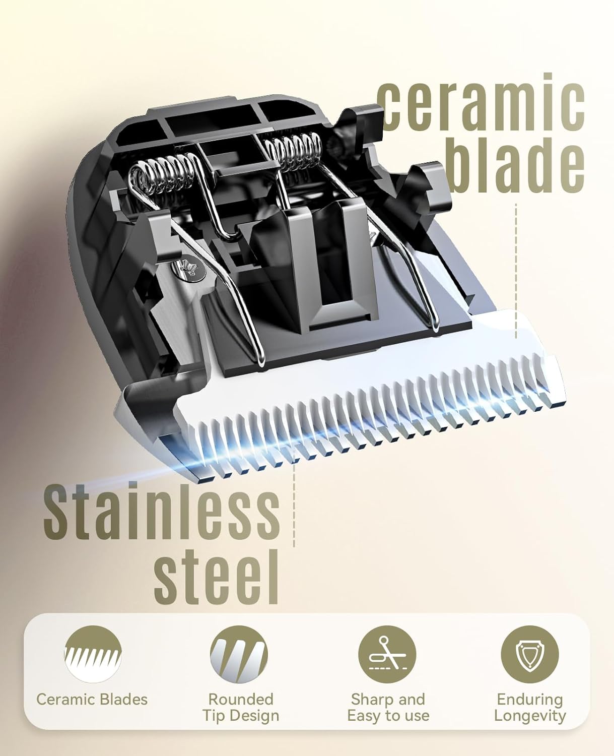 Low Noise Dog and Cat Clippers Replacement Blade - Quiet, Durable Design