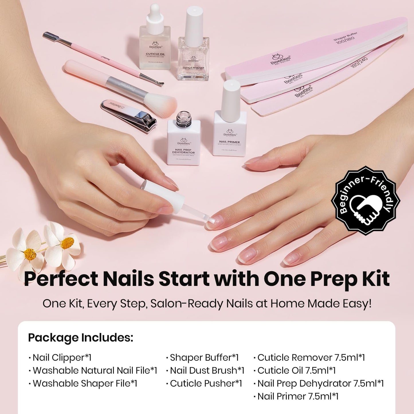 Beetles Nail Prep Kit Nail Dehydrator and Primer Cuticle Care Set