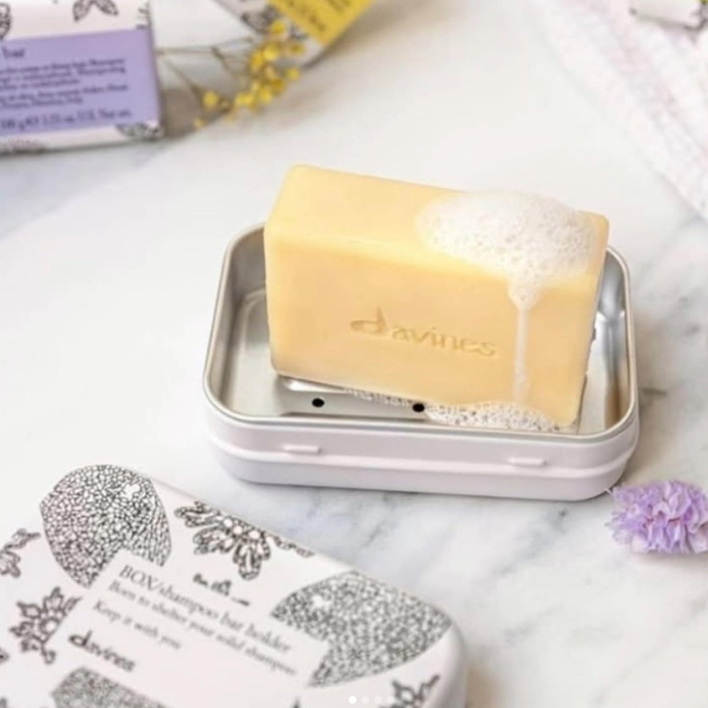 Davines Shampoo Bar Holder, Practical Compact Protective Case Made with Resistant Material Great for Travel - Store Safely and Conveniently on the Go, Helping Bar Last Longer