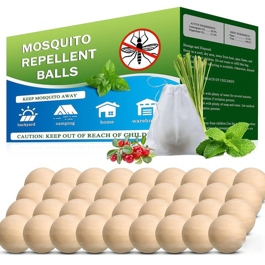 36 Balls Mosquito Repellent Outdoor Patio, Mosquitoes Deterrent for Yard, Mosquito Repellent Ball, Indoor Mosquito Control, Keep Mosquito Away