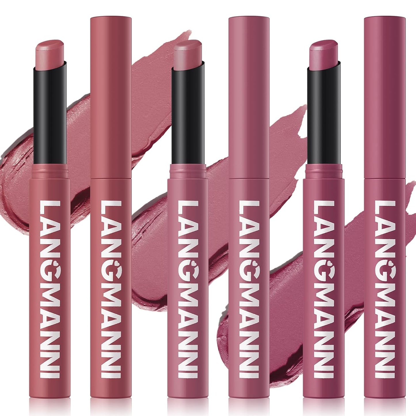 Velvet Matte Lipstick Set - 12 High Pigment Nude Shades | Long-Lasting Waterproof Lip Color for Women