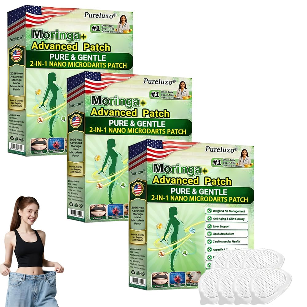 Moringa 10-in-1 Nano Microdarts Patch - Natural Skin Treatment | 3 Boxes for All Skin Types