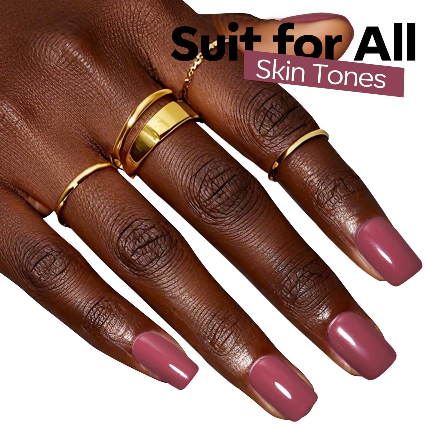 Purple Gel Nail Polish - Plum Rosy Soak Off Nail Art for Valentine's Day | 15 ML